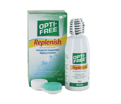 OPTI-FREE RepleniSH Reisepack (1x90ml+1 flacher Behälter)