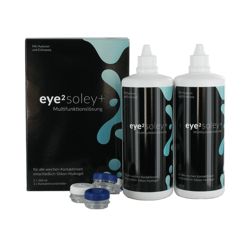 eye2 soley+ Multifunktionslösung (2x360ml + 2 flache Behälter)